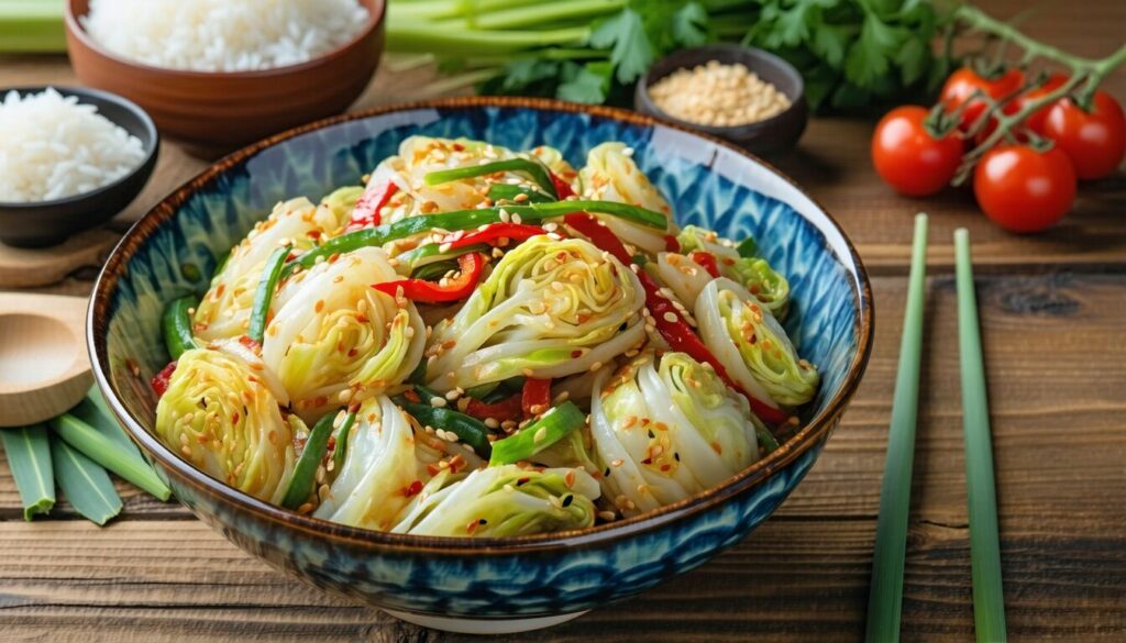 Chou chinois sauté : Recette rapide et gourmande