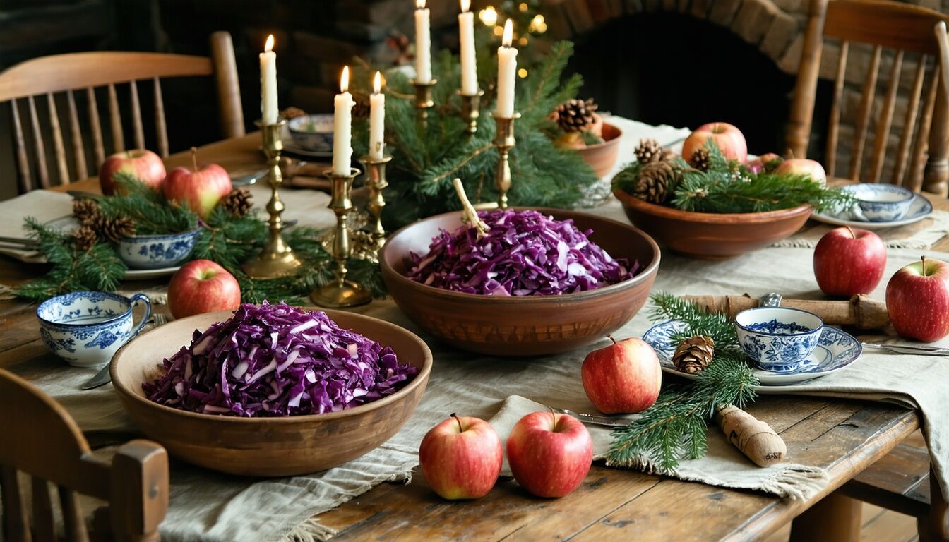 chou rouge aux pommes